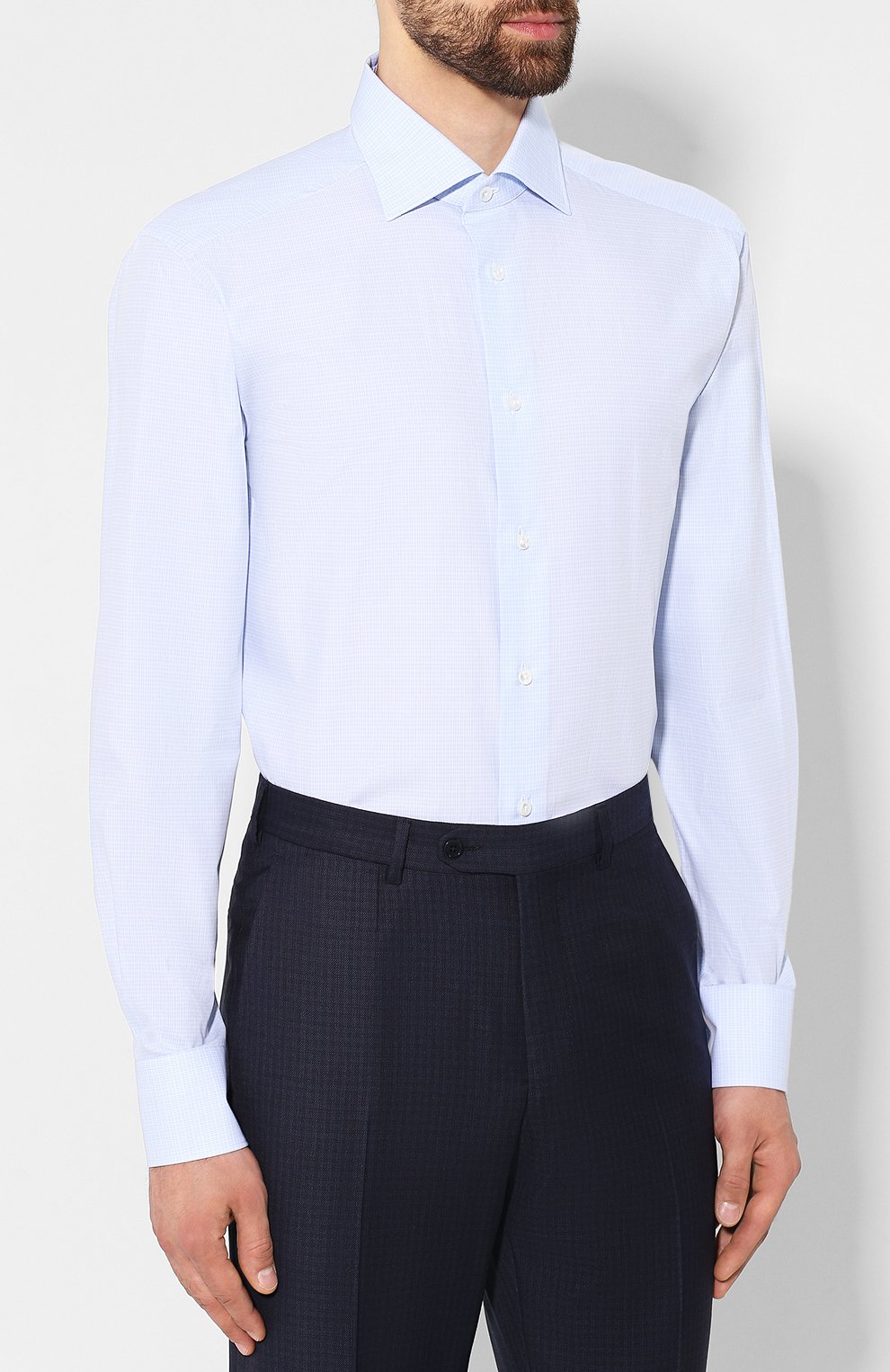 Хлопковая сорочка ZEGNA, арт. 601212/9RS0BR, фото 3