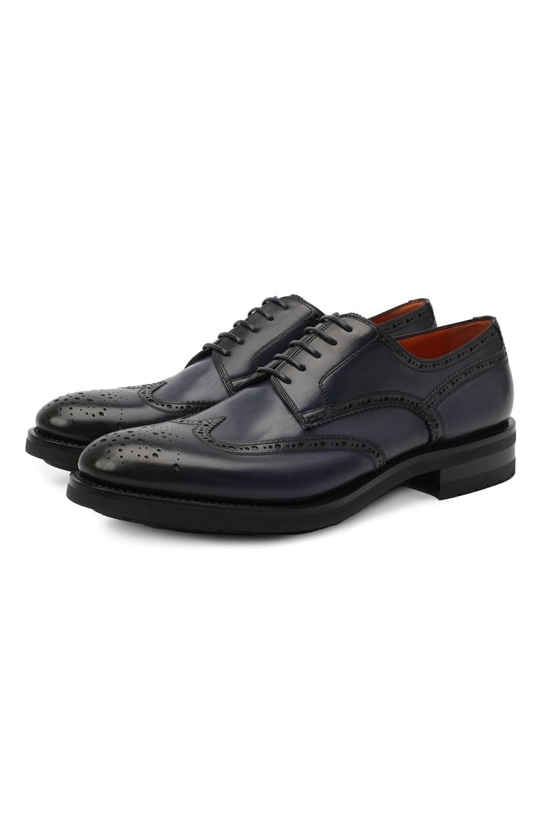 Кожаные дерби SANTONI, арт. MC0S11168UL3IPILU48, фото 1