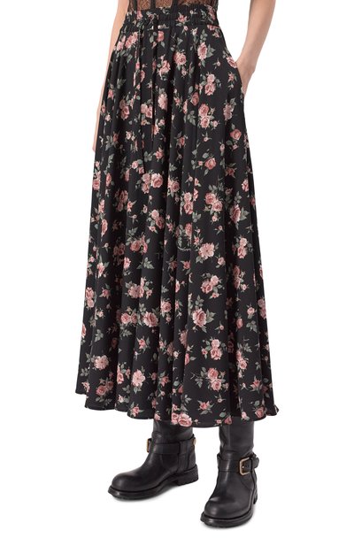 Шелковая юбка DOLCE & GABBANA, арт. F4DBGT/FSA8C, фото 3