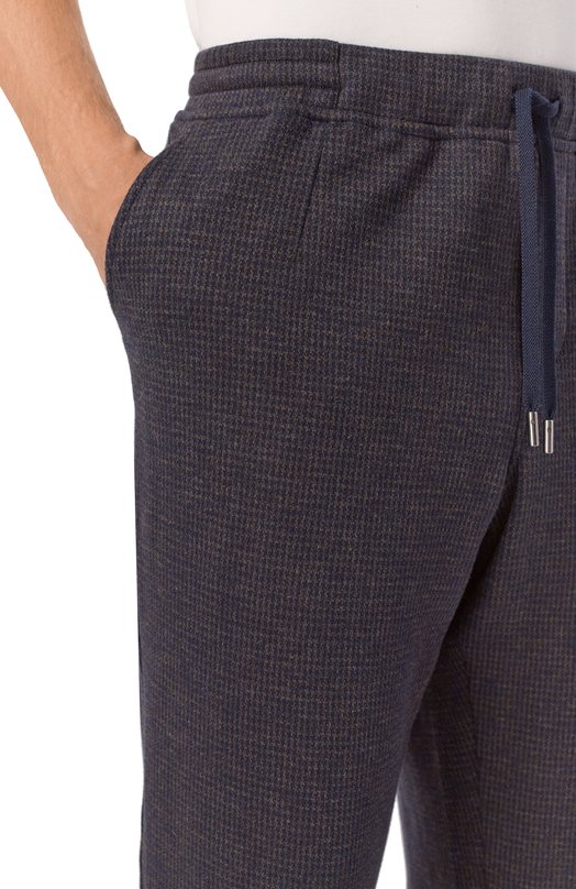 Хлопковые брюки Andrea Campagna 19M703.SZ00.CAMP./52 Синий  19M703.SZ00.CAMP./52 Фото 5