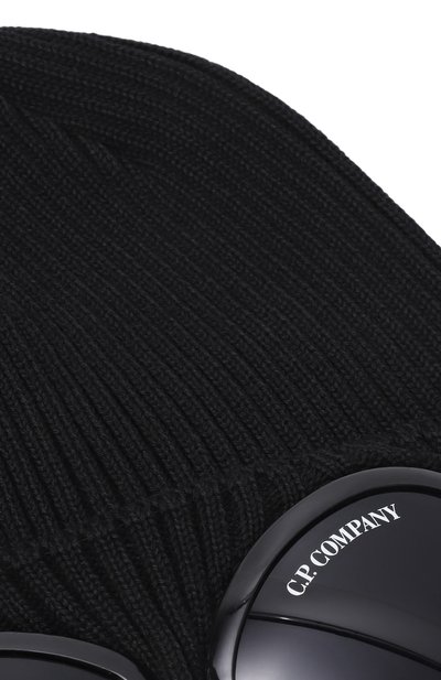 Хлопковая шапка C.P. COMPANY черного цвета по цене 18550 руб., арт. RSCMAC747A/000727A, фото 3 Хлопковая шапка C.P. COMPANY, арт. RSCMAC747A/000727A, фото 3