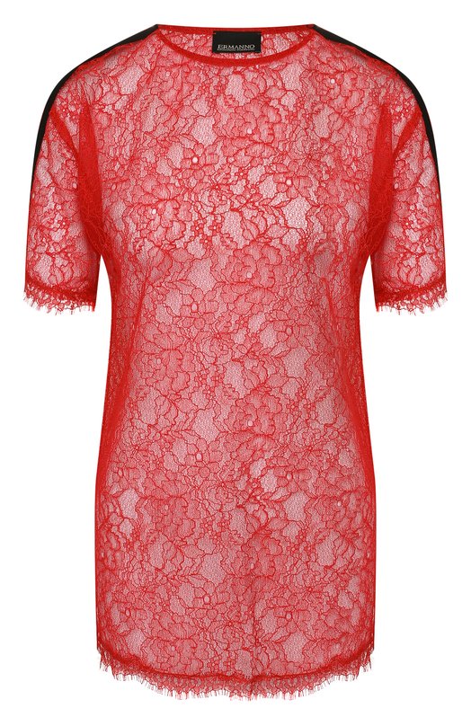 

Кружевной топ Ermanno Ermanno Scervino, Красный