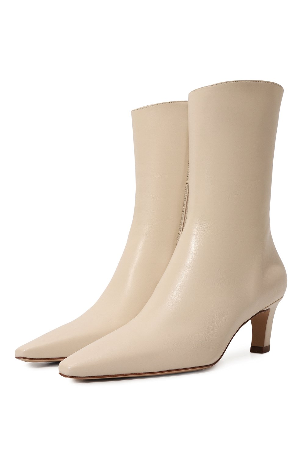 Кожаные ботильоны kay MATTIA CAPEZZANI кремового цвета по цене 54500 руб., арт. W360/NAPPA, фото 1 Кожаные ботильоны kay MATTIA CAPEZZANI, арт. W360/NAPPA, фото 1