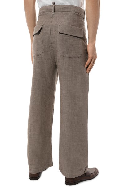 Брюки из хлопка и льна HANNES ROETHER, арт. BAN21D0L.6050, фото 4