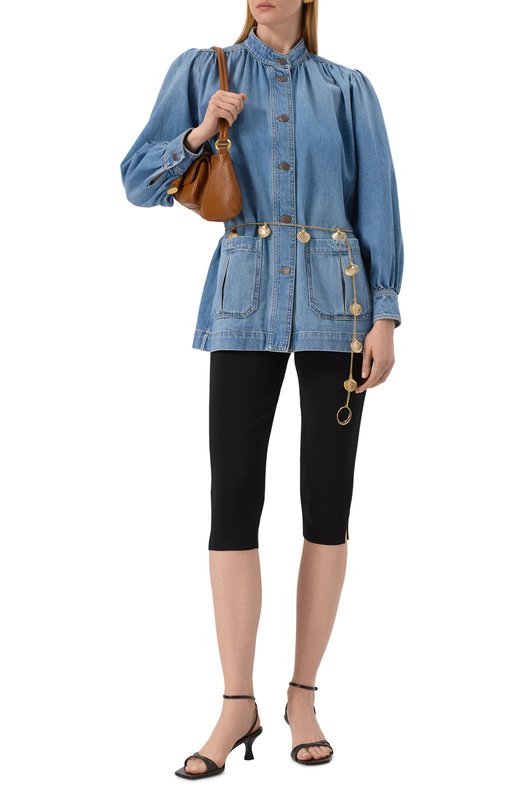 Джинсовая куртка Chloé CH25UDV02151 Голубой  CH25UDV02151 Фото 2
