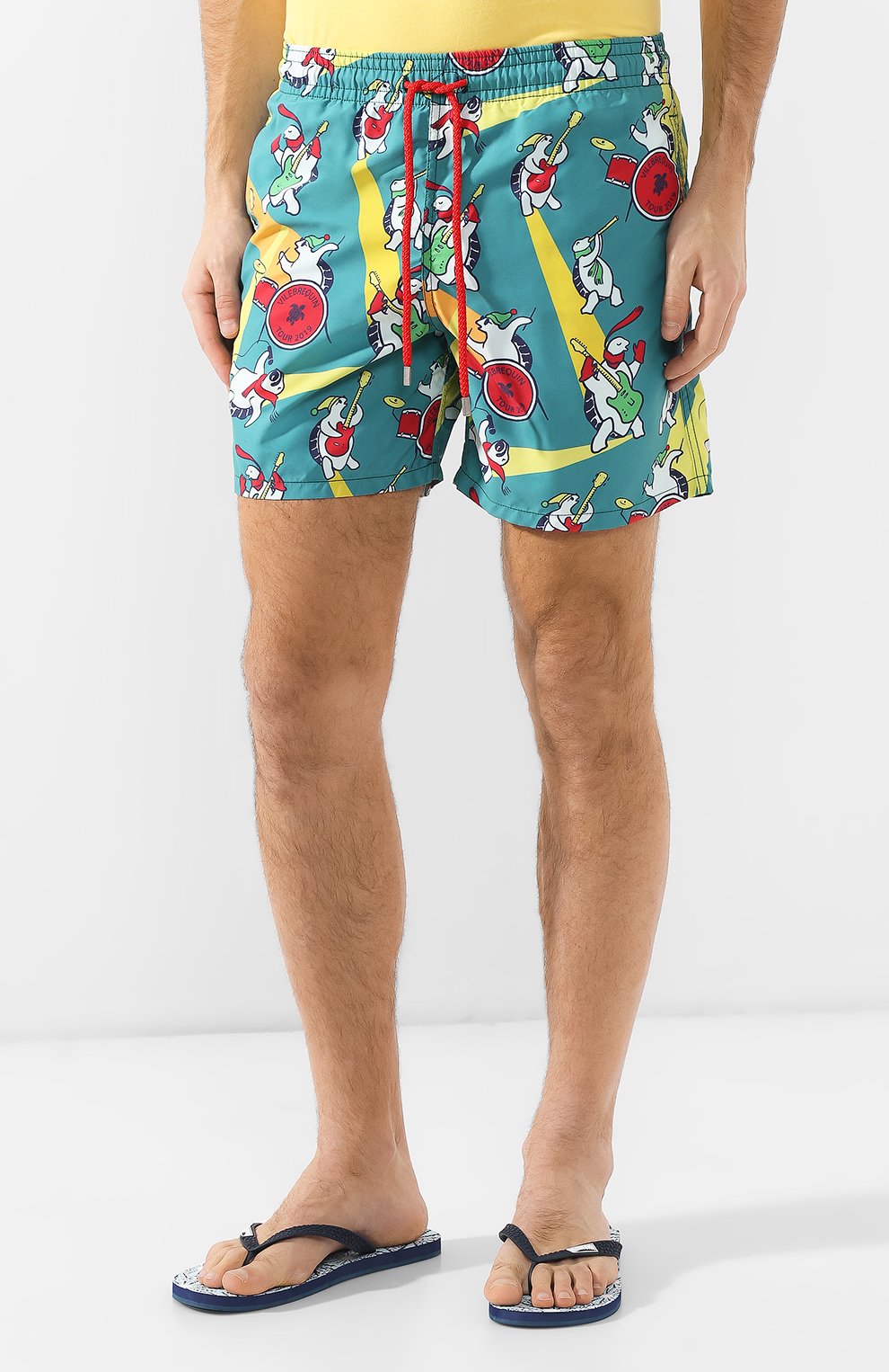 Плавки-шорты VILEBREQUIN зеленого цвета по цене 23850 руб., арт. MOOE9B15, фото 3 Плавки-шорты VILEBREQUIN, арт. MOOE9B15, фото 3