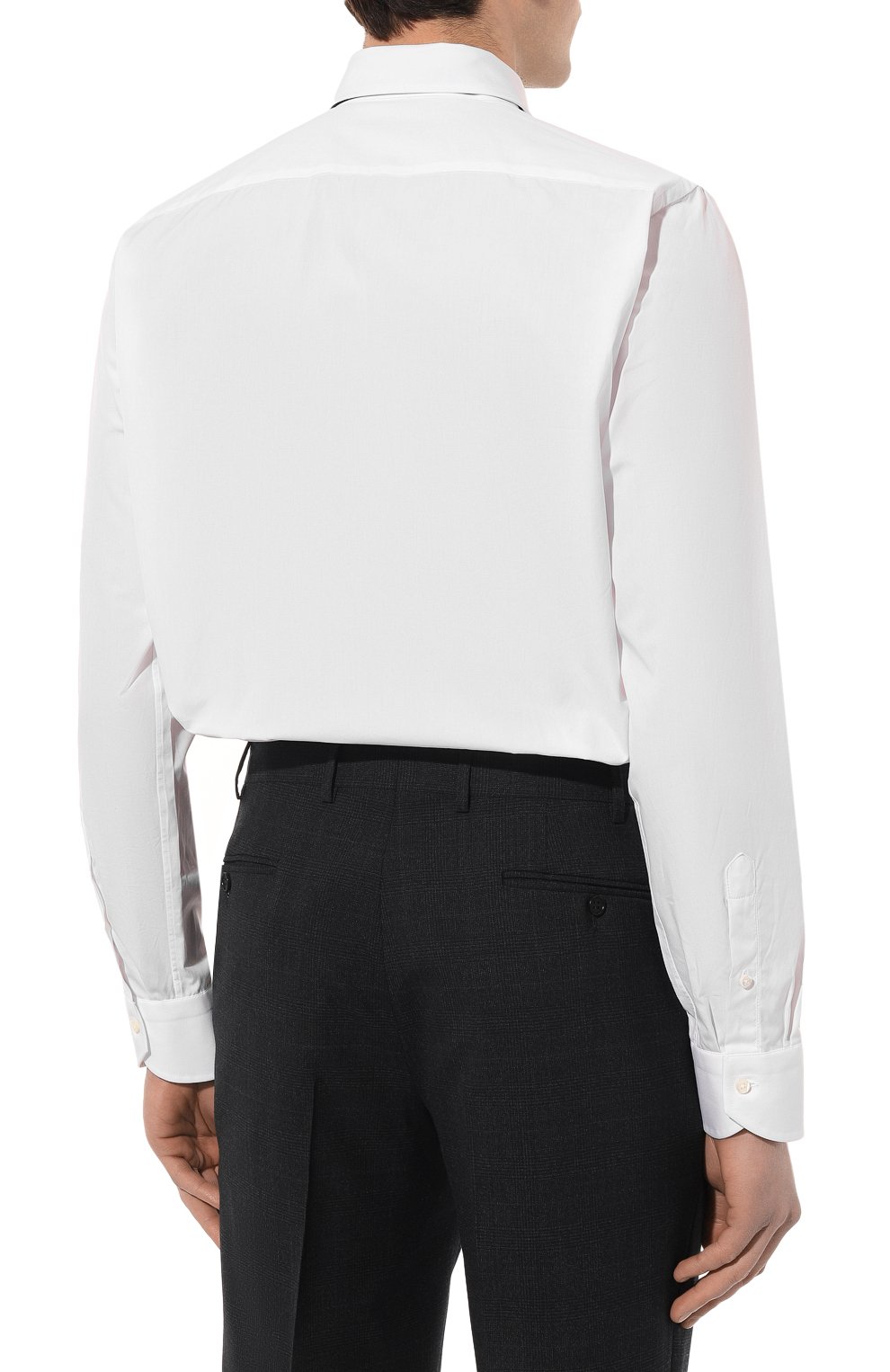 Хлопковая сорочка CANALI белого цвета по цене 24850 руб., арт. 718/GA60130, фото 5 Хлопковая сорочка CANALI, арт. 718/GA60130, фото 5