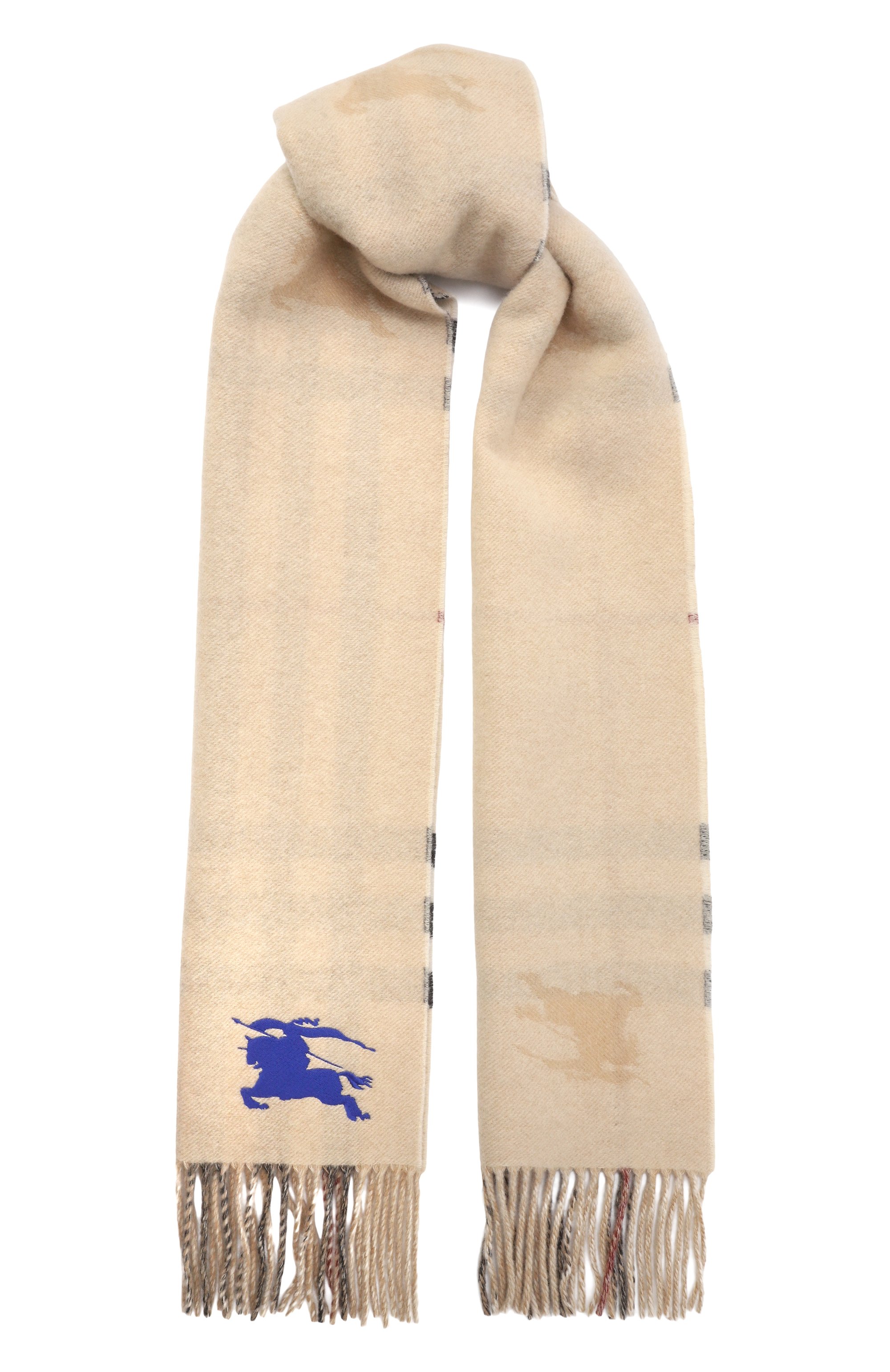 Кашемировый шарф BURBERRY белого цвета по цене 87000 руб., арт. 8095224, фото 1 Кашемировый шарф BURBERRY, арт. 8095224, фото 1