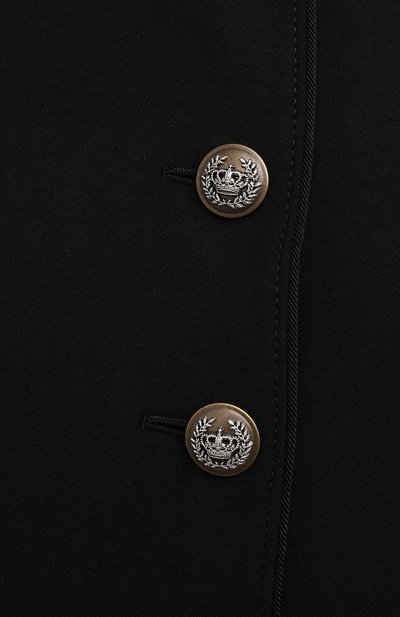 Шерстяное пальто DOLCE & GABBANA черного цвета по цене 370500 руб., арт. F0Z21T/FU2C0, фото 5 Шерстяное пальто DOLCE & GABBANA, арт. F0Z21T/FU2C0, фото 5