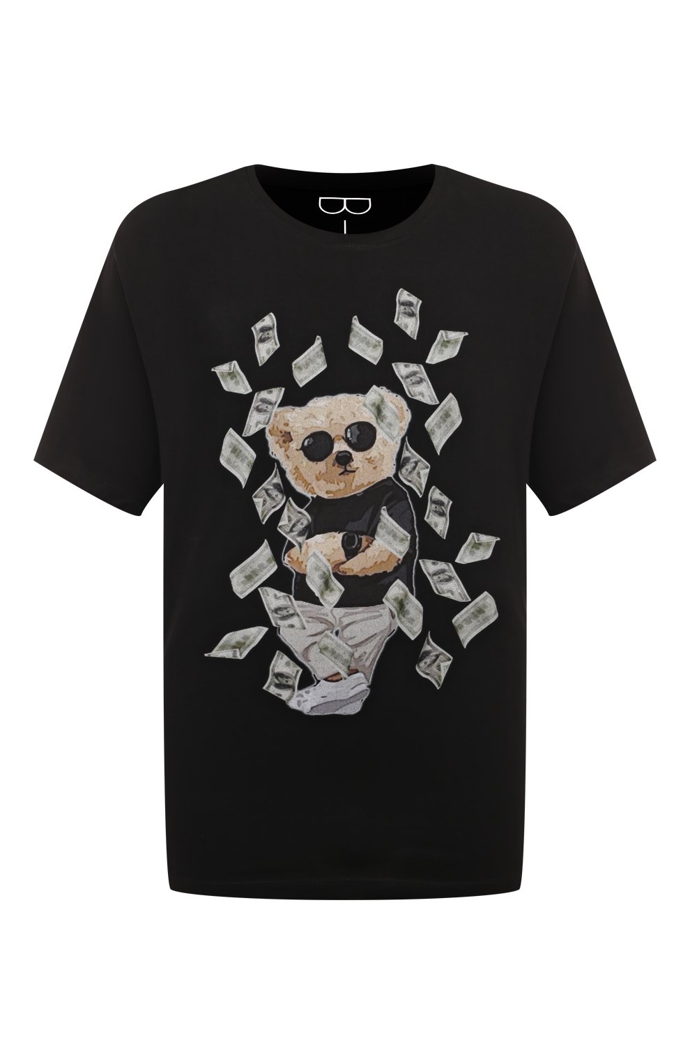 Хлопковая футболка BISIBIGLIO, арт. BLACK RICH TED, фото 1