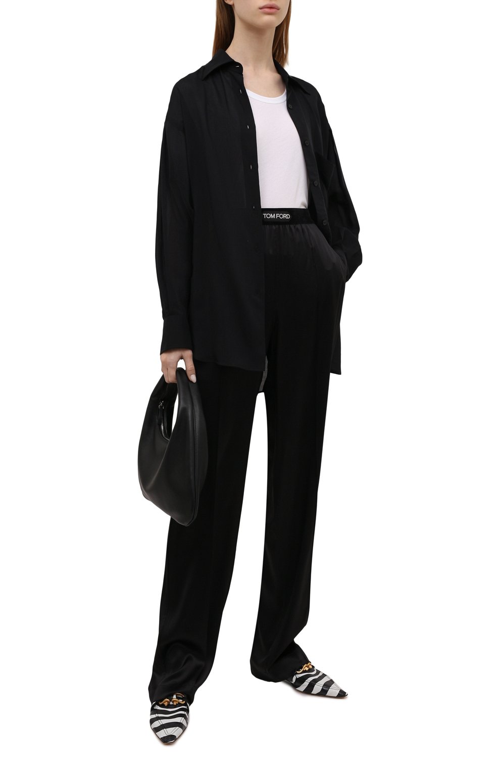 Шелковые брюки TOM FORD, арт. PAW397-FAX881, фото 2