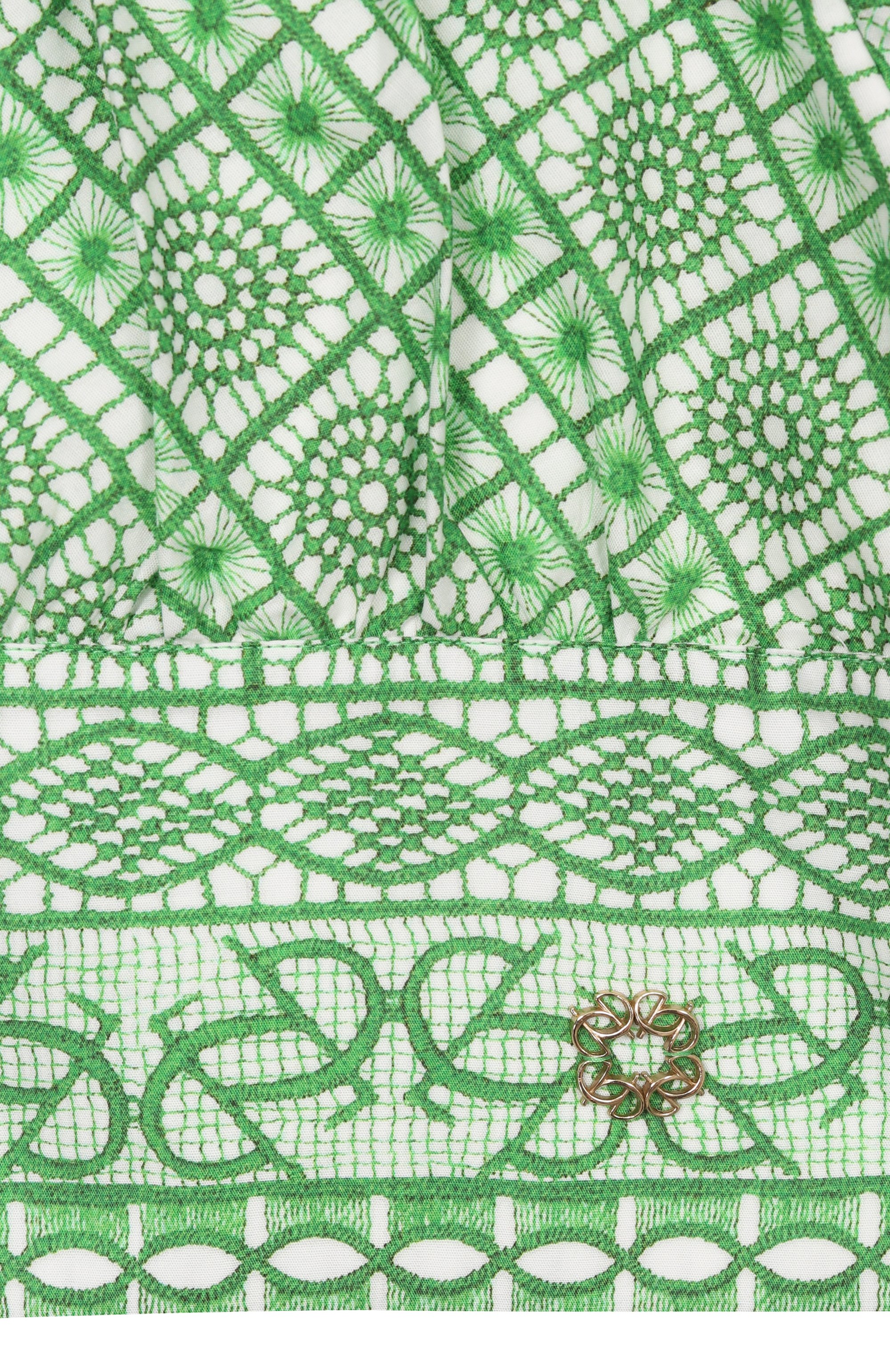 Хлопковый топ ELIE SAAB JUNIOR зеленого цвета по цене 46100 руб., арт. EFTP029/TS1103, фото 3 Хлопковый топ ELIE SAAB JUNIOR, арт. EFTP029/TS1103, фото 3