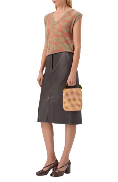 Сумка DRIES VAN NOTEN желтого цвета по цене 74900 руб., арт. 011523/0901, фото 3 Сумка DRIES VAN NOTEN, арт. 011523/0901, фото 3