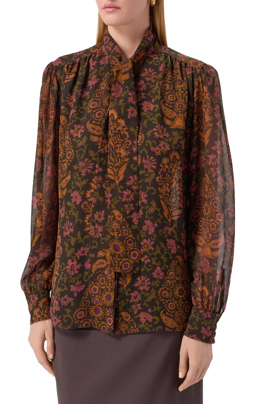 Шелковая блузка Giambattista Valli 25FWSVCA1C10/96PRI Разноцветный  25FWSVCA1C10/96PRI Фото 3