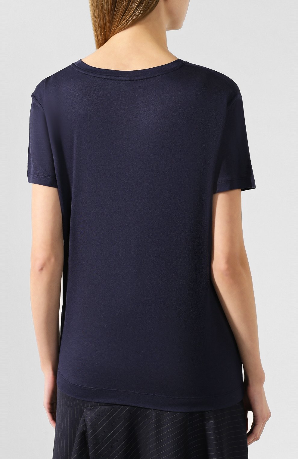 Футболка DRIES VAN NOTEN темно-синего цвета по цене 7775 руб., арт. 192-11119-8614, фото 4 Футболка DRIES VAN NOTEN, арт. 192-11119-8614, фото 4