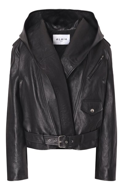 Женская кожаная куртка ALAIA, арт. AA9V0428L008A
