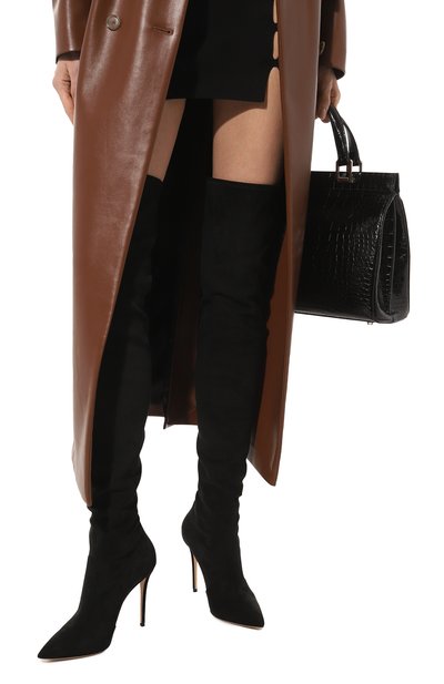 Текстильные ботфорты CASADEI, арт. 1T012Z1001GYSUE, фото 3