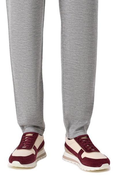 Кожаные кроссовки BRUNELLO CUCINELLI, арт. MZUESLA289, фото 3