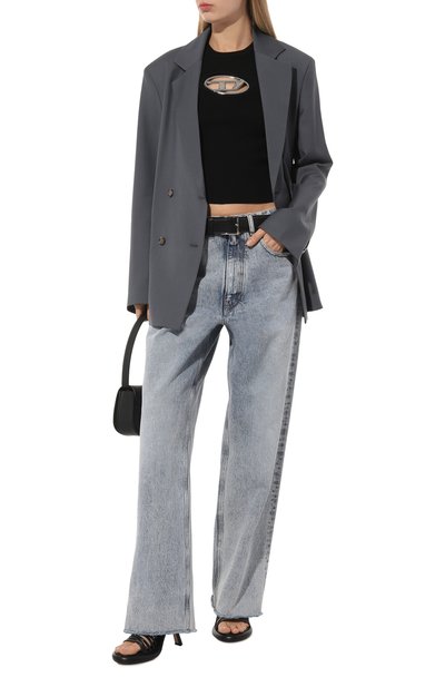 Майка из вискозы DIESEL черного цвета по цене 23800 руб., арт. A09621/0DLAX, фото 2 Майка из вискозы DIESEL, арт. A09621/0DLAX, фото 2