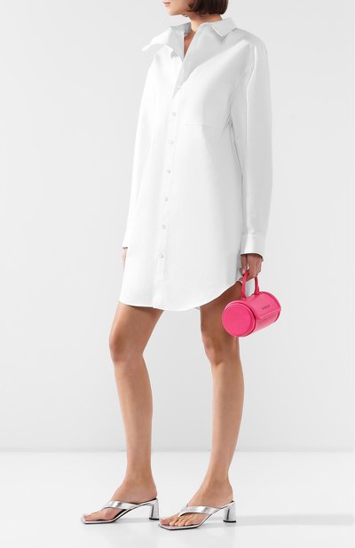 Хлопковое платье BALENCIAGA белого цвета по цене 78600 руб., арт. 583524/TEP11, фото 2 Хлопковое платье BALENCIAGA, арт. 583524/TEP11, фото 2