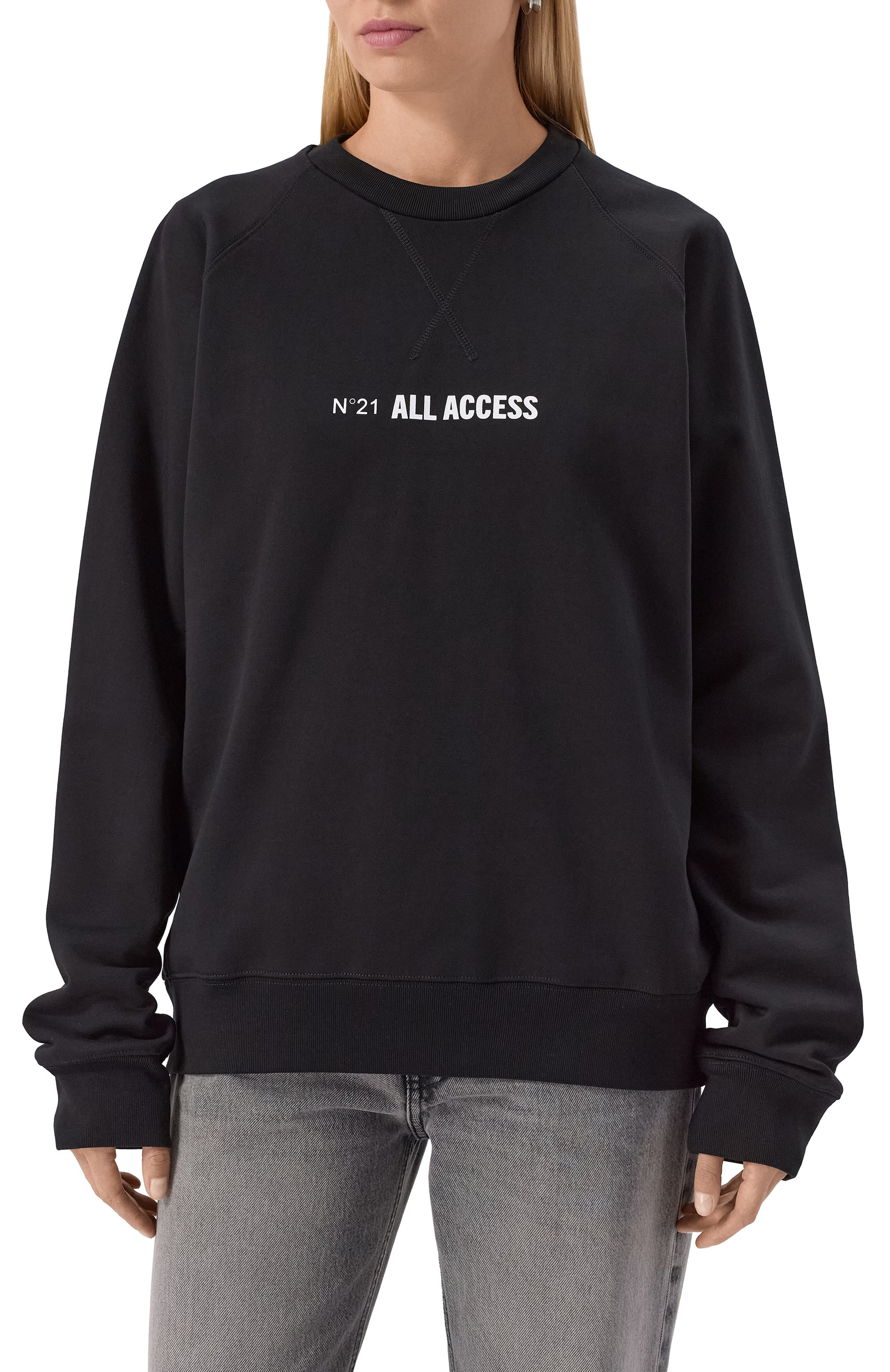 Хлопковый свитшот N21, арт. E042/6329, фото 3