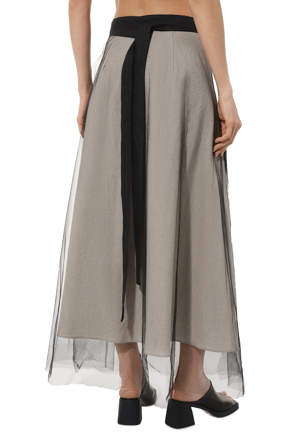 Юбка из хлопка и льна MIDGARD PARIS, арт. B41002, фото 4