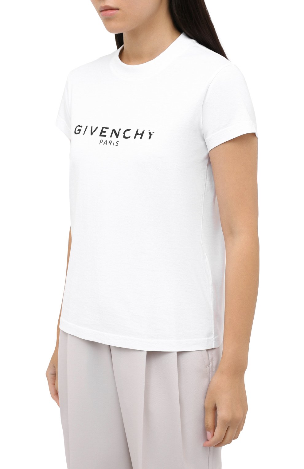 Хлопковая футболка GIVENCHY, арт. BW708H3Z0Y, фото 3