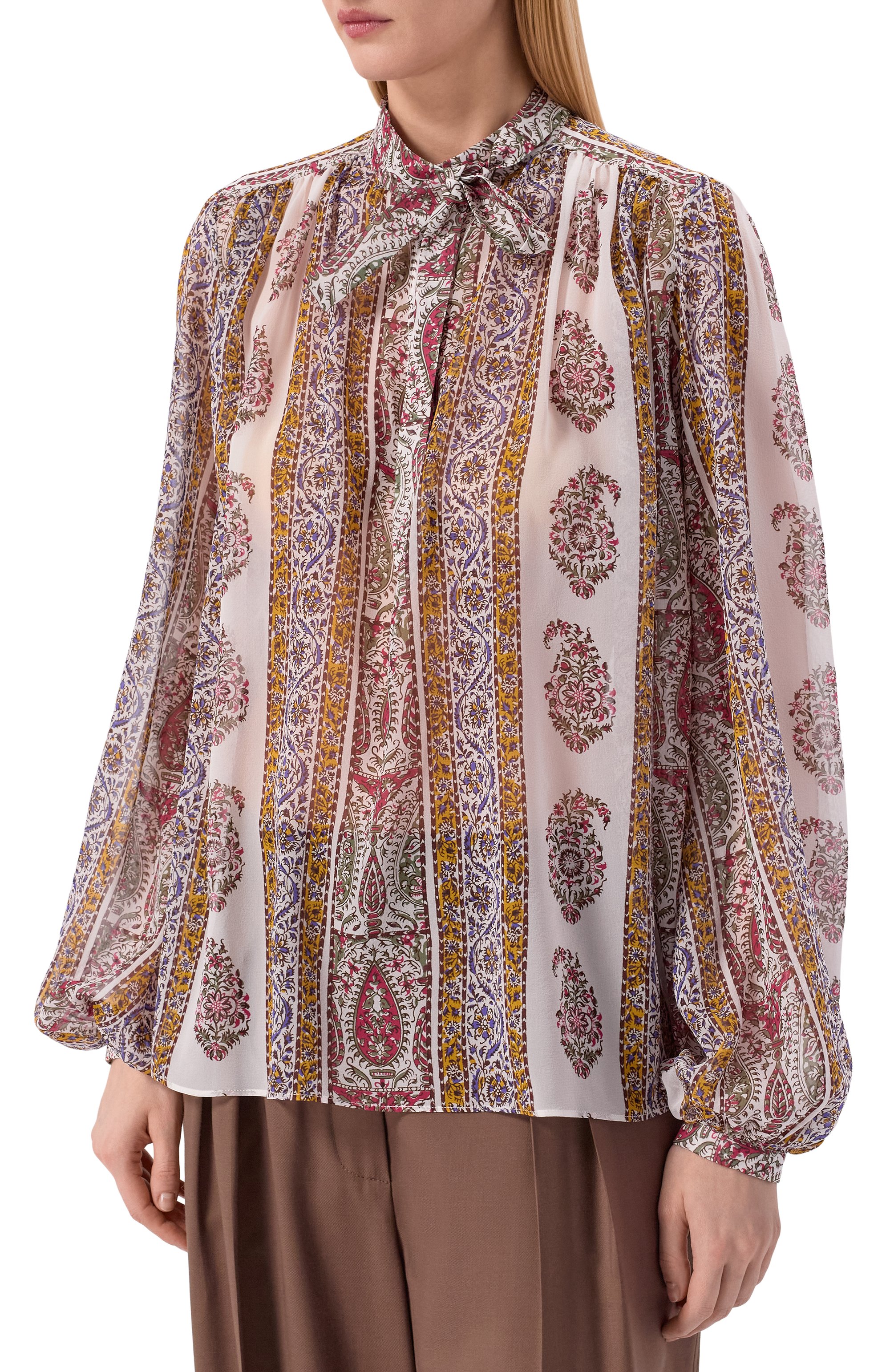 Шелковая блузка GIAMBATTISTA VALLI, арт. 26SSPVCA1166/35PRI, фото 3