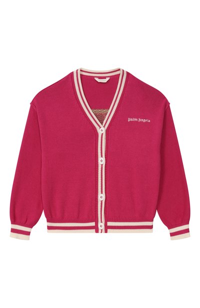 Кардиган из хлопка и шерсти PALM ANGELS, арт. F6PAJGCA154