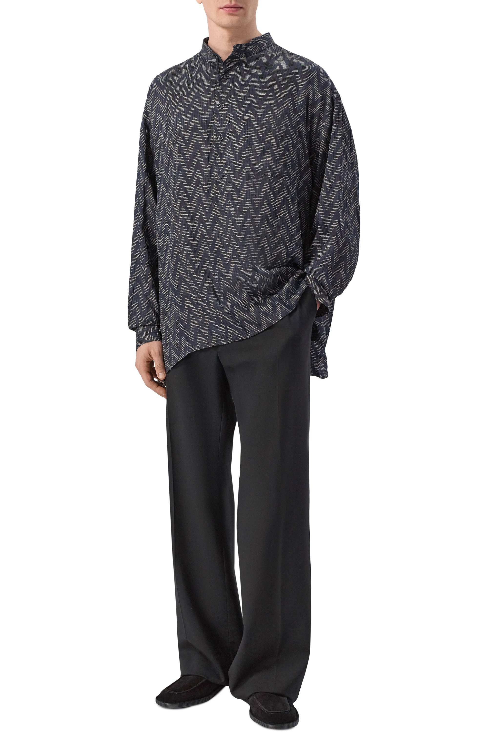 Рубашка из вискозы и шелка GIORGIO ARMANI, арт. GM003495/TE20915, фото 2