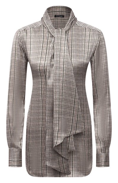 Женская шелковая блузка KITON, арт. D38455K0587A