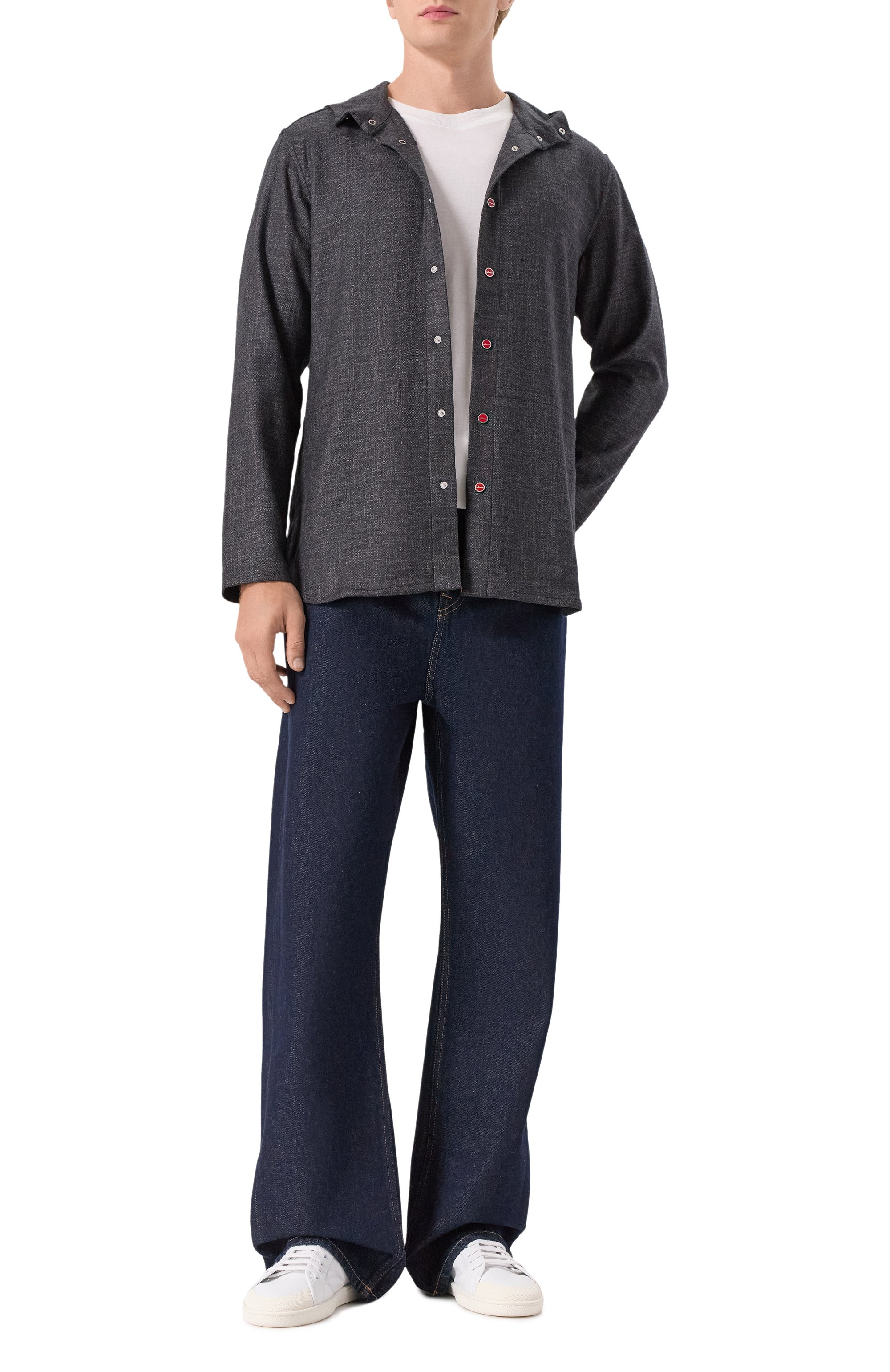 Рубашка из шерсти и шелка KITON, арт. UMCPETEK0119G02, фото 2