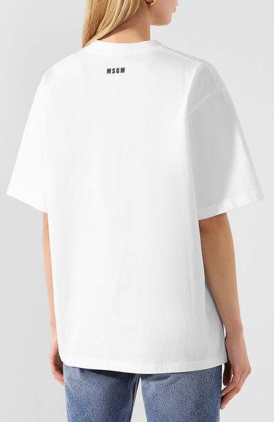 Хлопковая футболка MSGM, арт. 2842MDM274 207498, фото 4
