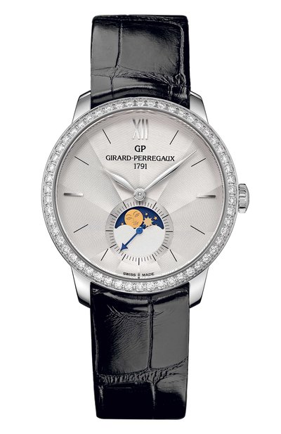 Женские часы steel moon phase silver diamonds GIRARD-PERREGAUX, арт. 49524D11A171-CK6A