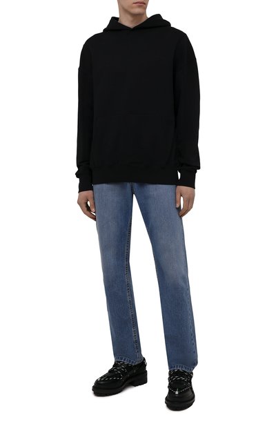 Комбинированные ботинки DSQUARED2 черного цвета по цене 83650 руб., арт. LUM0063 24903914, фото 2 Комбинированные ботинки DSQUARED2, арт. LUM0063 24903914, фото 2