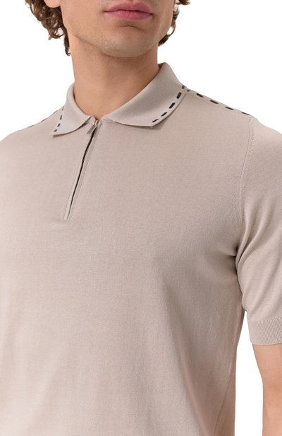Поло из хлопка и шелка ZILLI, арт. KZP002M0144VRIS00, фото 5