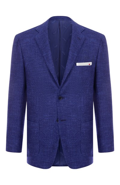 Мужской пиджак из шерсти и шелка KITON, арт. UG81K0170E03
