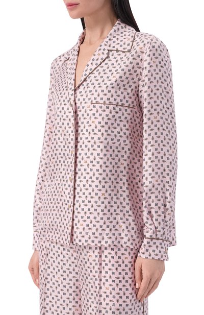 Шелковая рубашка MAX MARA розового цвета по цене 69950 руб., арт. MXMDISC0, фото 3 Шелковая рубашка MAX MARA, арт. MXMDISC0, фото 3