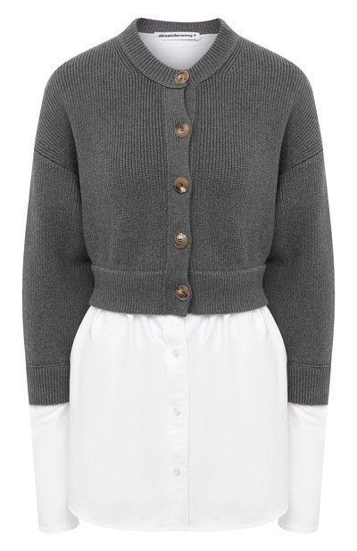 Женский хлопковый кардиган ALEXANDERWANG.T, арт. 4KC2203056