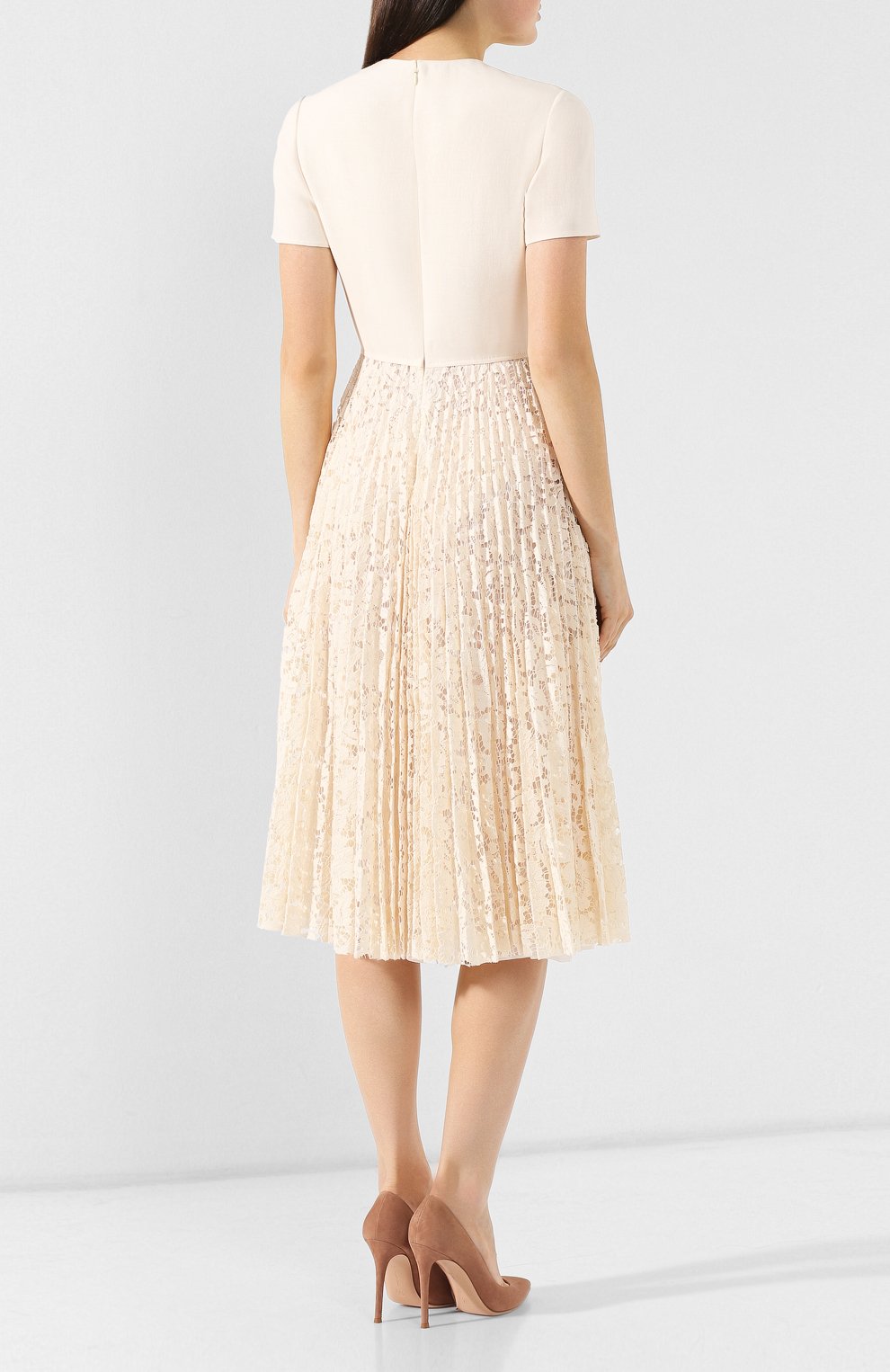 Платье из смеси вискозы и хлопка VALENTINO, арт. SB3VANP5360, фото 4