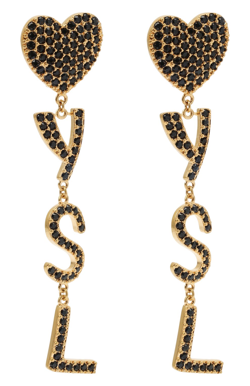 Серьги-клипсы heart SAINT LAURENT, арт. 584228/Y1526, фото 3