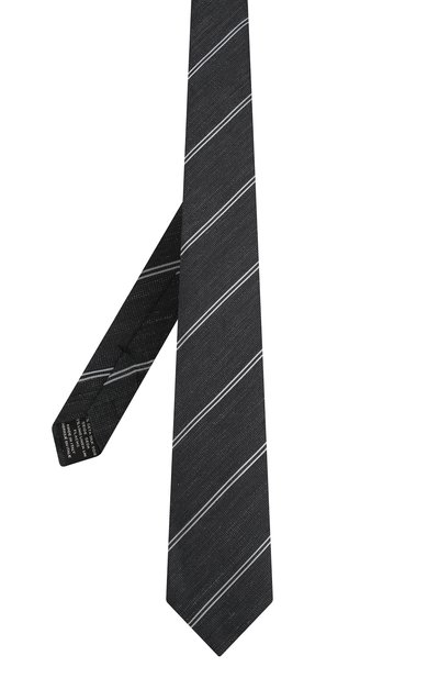 Галстук из смеси шелка и льна TOM FORD черного цвета по цене 24950 руб., арт. 5TF09/XTM, фото 2 Галстук из смеси шелка и льна TOM FORD, арт. 5TF09/XTM, фото 2