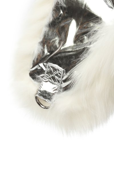 Пуховая шапка-ушанка с отделкой из песца YVES SALOMON ENFANT, арт. 23WEA015XXD0XW, фото 3