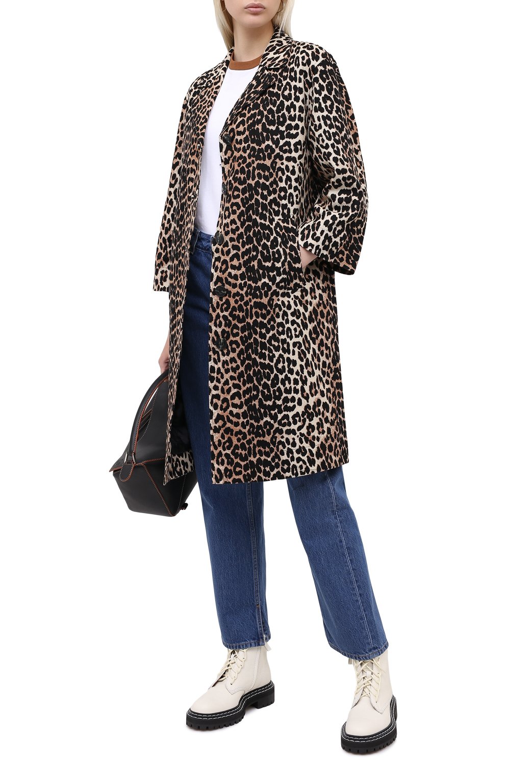 Пальто из хлопка и льна GANNI, арт. F5013, фото 2