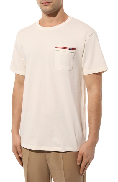 Хлопковая футболка GUCCI, арт. 673710 XJDVI, фото 3