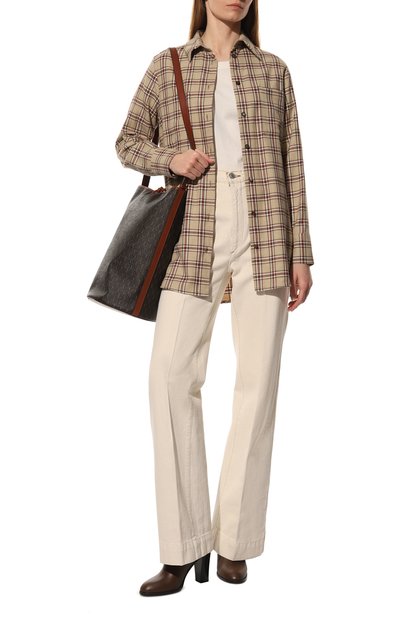 Хлопковая рубашка KITON, арт. D52445H08260, фото 2