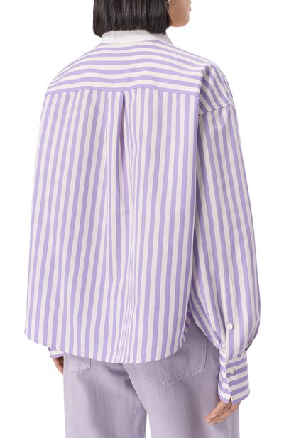 Рубашка из хлопка и шелка BRUNELLO CUCINELLI, арт. MH757RF216, фото 4