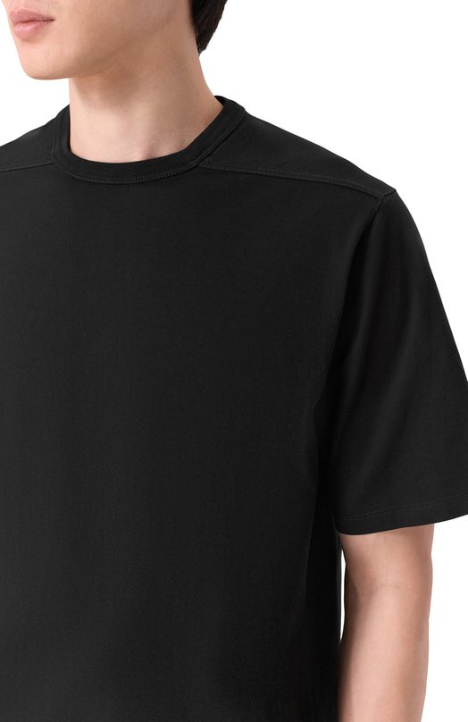 Хлопковая футболка Rick Owens RU01F2232/JA Чёрный  RU01F2232/JA Фото 5