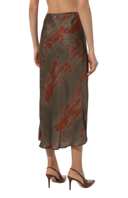 Юбка из вискозы Lorena Antoniazzi A2464G021A/4727 Коричневый  A2464G021A/4727 Фото 4