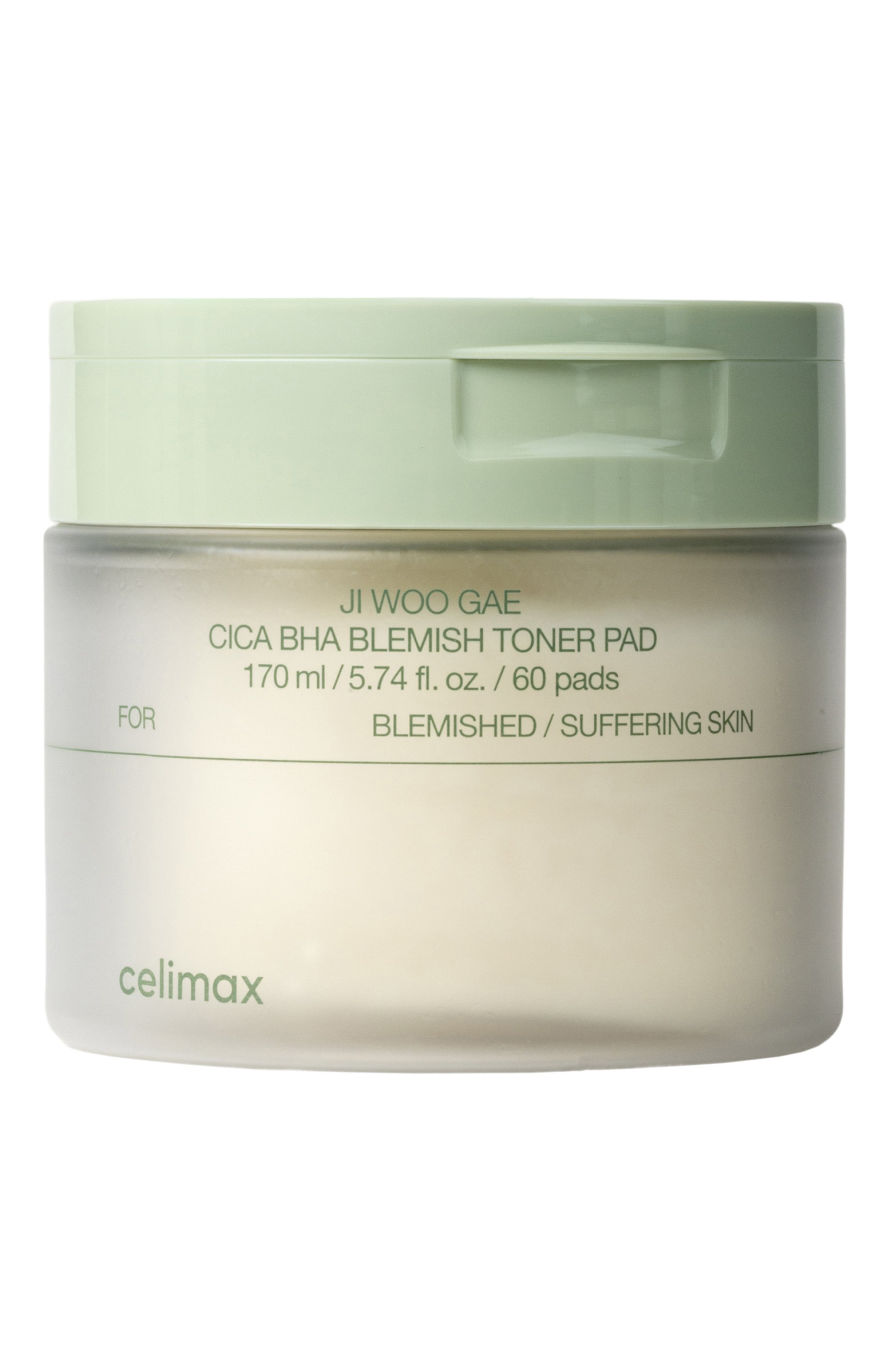 Тонер-пэды ji woo gae cica bha blemish toner pad (60шт.) CELIMAX, арт. 8809783321225, фото 1